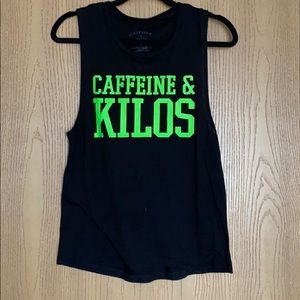 Caffeine & Kilos muscle tee